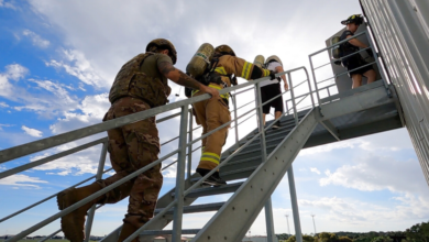 MacDill AFB firefighters honor fallen 9/11 first responders through stair climb